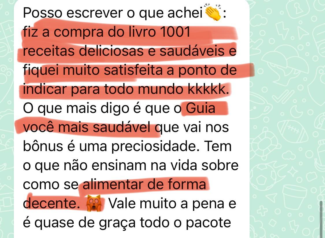 Depoimento escrito sobre o produto