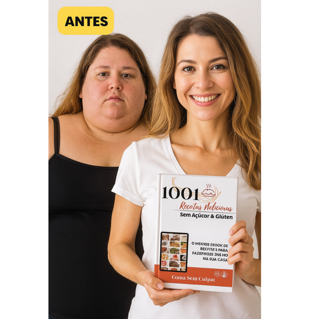 Antes e depois com material de 1001 receitas